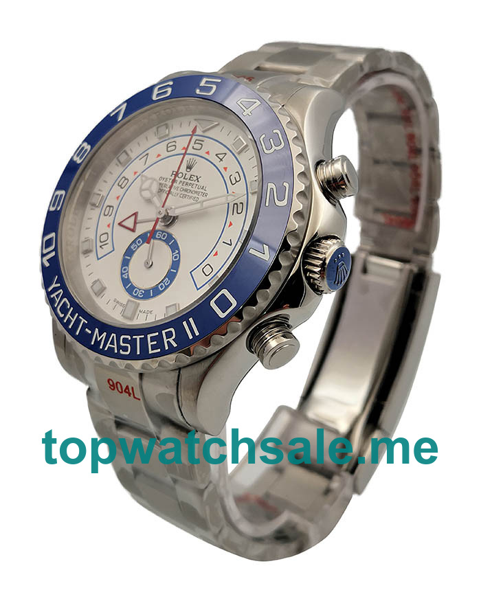 UK Swiss Made Rolex Yacht-Master II 116680 44 MM White Dials Men Replica Watches