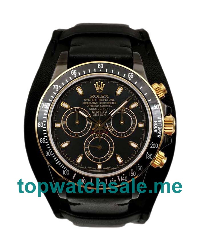 UK Swiss Made Rolex Cosmograph Daytona Kravitz Design LK 01 RL 40MM Black Dials Men Replica Watches