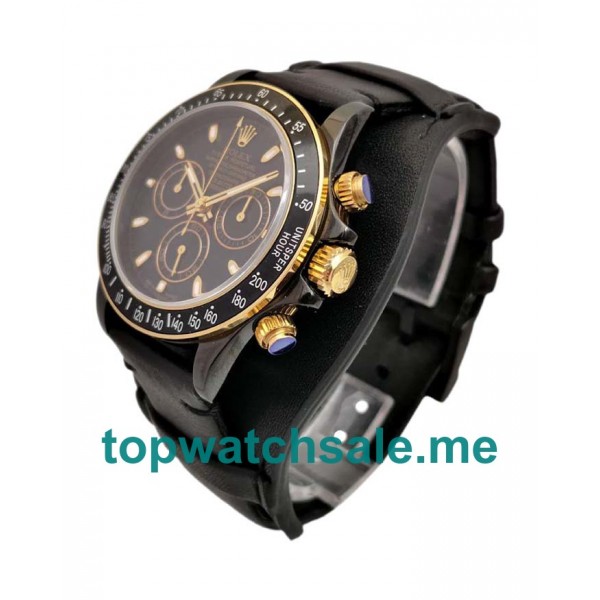 UK Swiss Made Rolex Cosmograph Daytona Kravitz Design LK 01 RL 40MM Black Dials Men Replica Watches