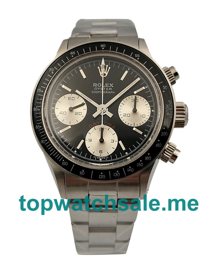 UK Swiss Made Rolex Daytona 6263 37.5 MM Black Dials Men Replica Watches