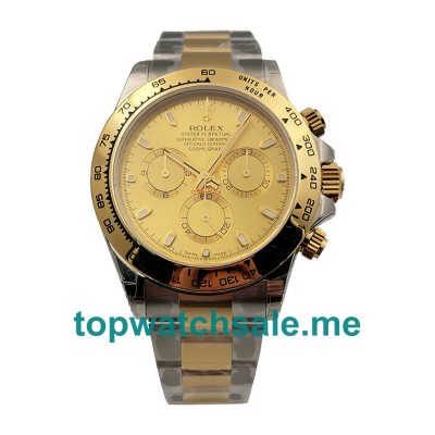 UK Swiss Made Rolex Cosmograph Daytona 116503 3A 40MM Champagne Dials Men Replica Watches