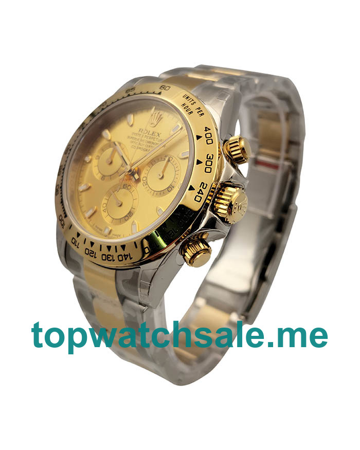 UK Swiss Made Rolex Cosmograph Daytona 116503 3A 40MM Champagne Dials Men Replica Watches