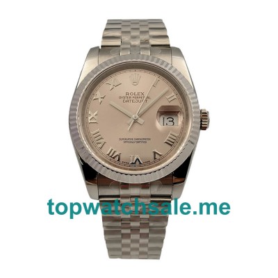 UK Swiss Made Rolex Datejust 116234 36 MM Rhodium Dials Men Replica Watches