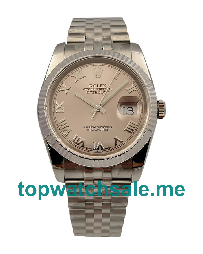 UK Swiss Made Rolex Datejust 116234 36 MM Rhodium Dials Men Replica Watches