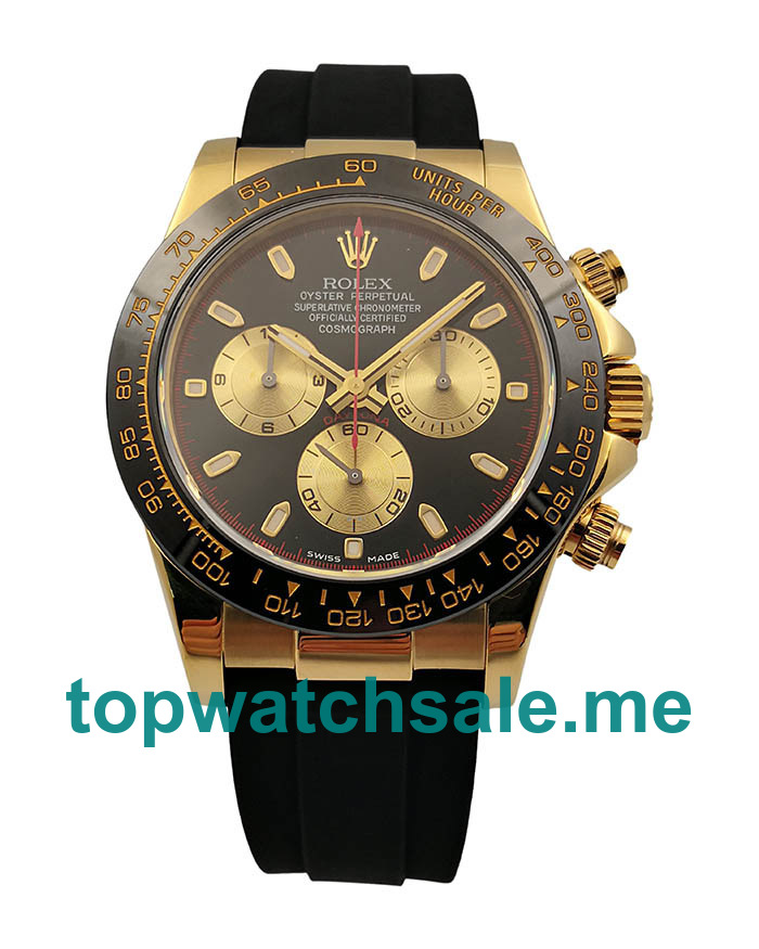 UK Swiss Made Rolex Cosmograph Daytona 116518LN JH 40MM Black Dials Men Replica Watches