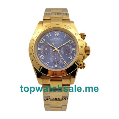 UK AAA Rolex Daytona 116528 40 MM Blue Dials Men Replica Watches