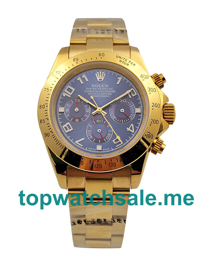 UK AAA Rolex Daytona 116528 40 MM Blue Dials Men Replica Watches