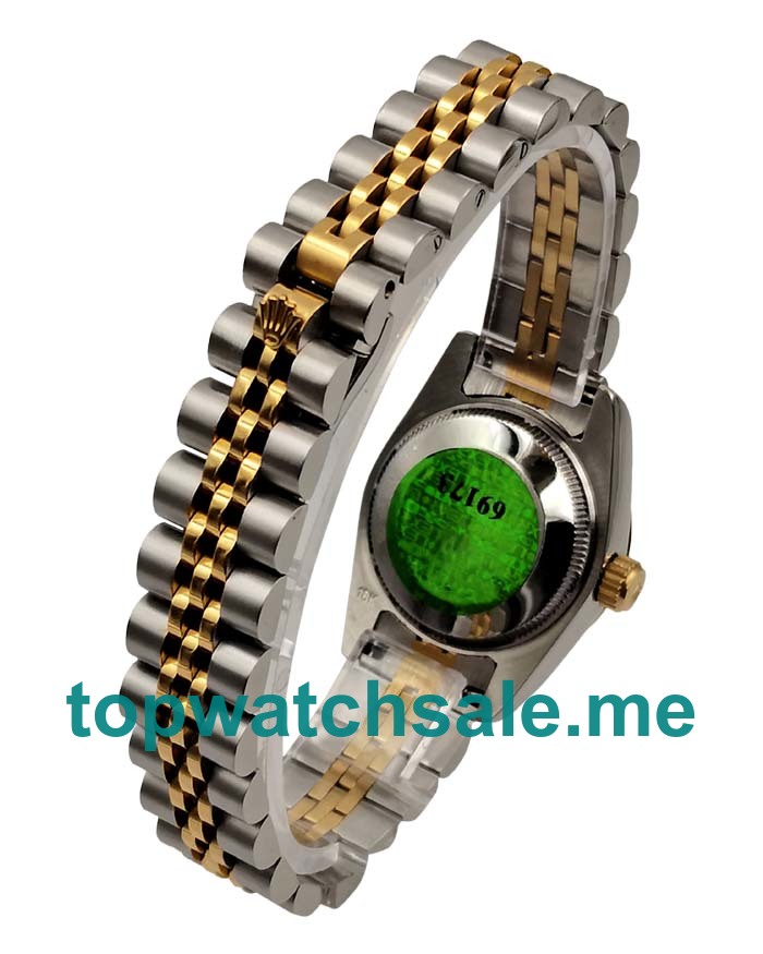 UK AAA Rolex Lady-Datejust 69173 26 MM Black Dials Women Replica Watches