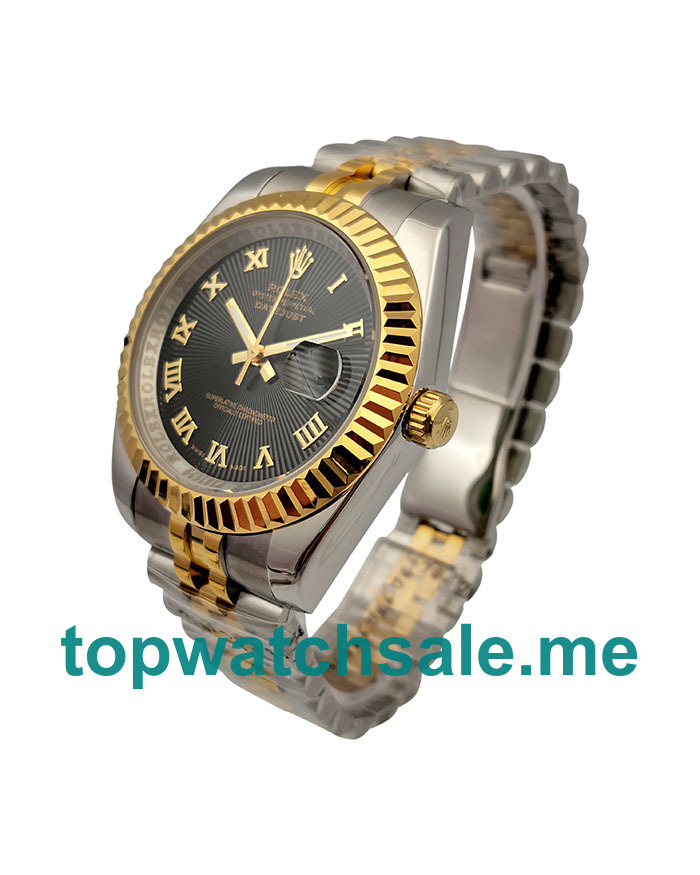 UK AAA Rolex Datejust 116333 41 MM Black Dials Men Replica Watches