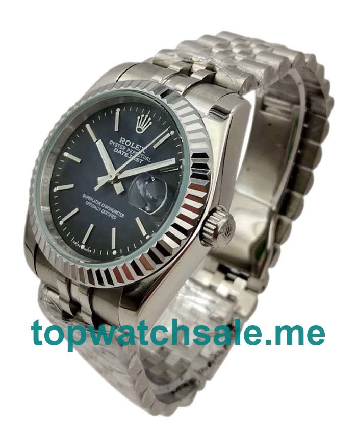 UK AAA Rolex Datejust 16234 36 MM Blue Dials Men Replica Watches