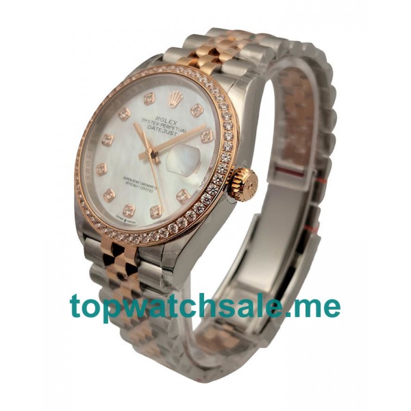 UK Swiss Made Rolex Datejust 116233 36 MM Mother-Of-Pearl Dials For Sale