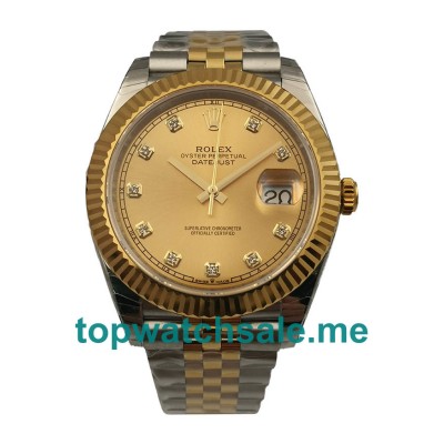 UK Swiss Made Rolex Datejust II 116333 EW 41MM Champagne Dials Men Replica Watches