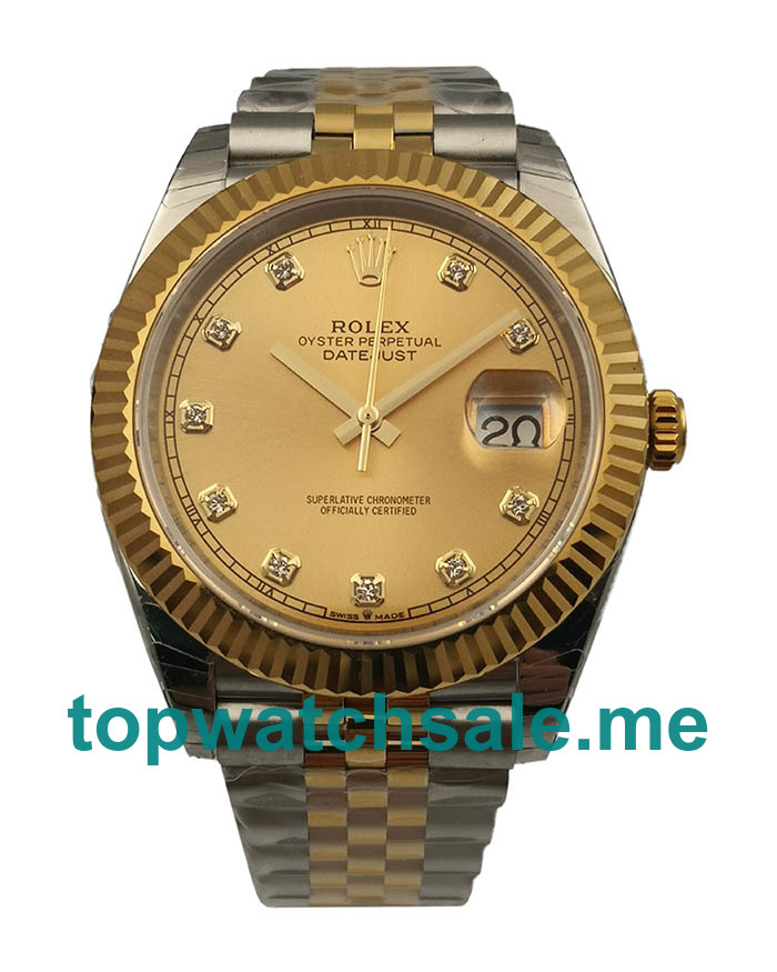 UK Swiss Made Rolex Datejust II 116333 EW 41MM Champagne Dials Men Replica Watches