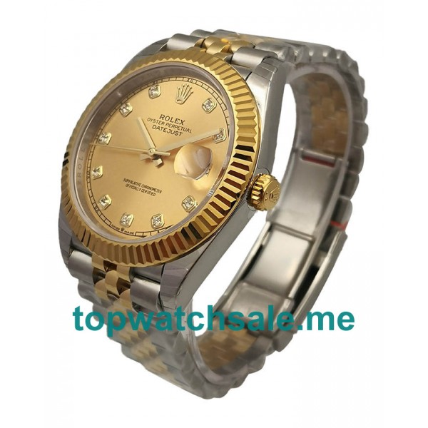 UK Swiss Made Rolex Datejust II 116333 EW 41MM Champagne Dials Men Replica Watches