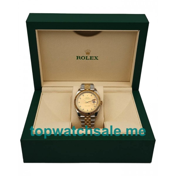 UK Swiss Made Rolex Datejust II 116333 EW 41MM Champagne Dials Men Replica Watches