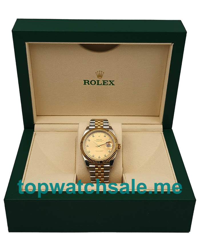 UK Swiss Made Rolex Datejust II 116333 EW 41MM Champagne Dials Men Replica Watches