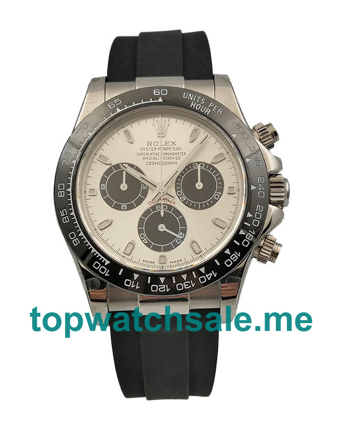 UK Swiss Made Rolex Cosmograph Daytona 116519LN JH 40MM Silver Dials Men Replica Watches