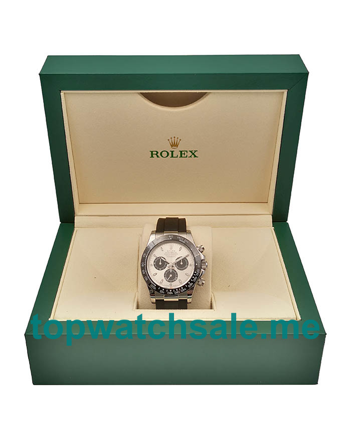 UK Swiss Made Rolex Cosmograph Daytona 116519LN JH 40MM Silver Dials Men Replica Watches