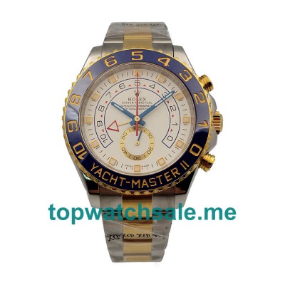 UK Swiss Made Rolex Yacht-Master II 116681 V5 44MM White Dials Men Replica Watches