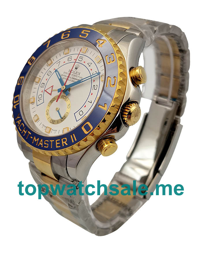UK Swiss Made Rolex Yacht-Master II 116681 V5 44MM White Dials Men Replica Watches