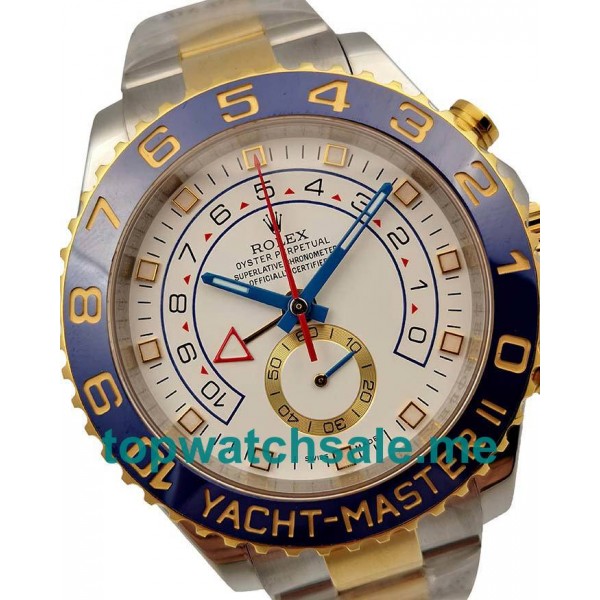 UK Swiss Made Rolex Yacht-Master II 116681 V5 44MM White Dials Men Replica Watches