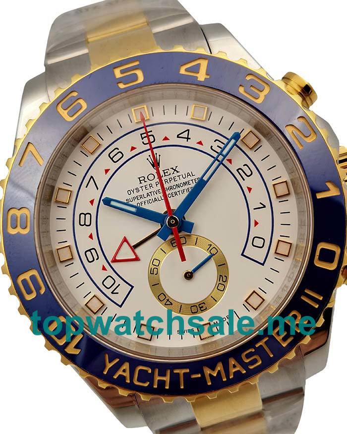 UK Swiss Made Rolex Yacht-Master II 116681 V5 44MM White Dials Men Replica Watches