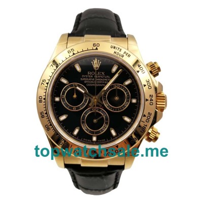 UK Swiss Made Rolex Daytona 116508 40 MM Black Dials Men Replica Watches