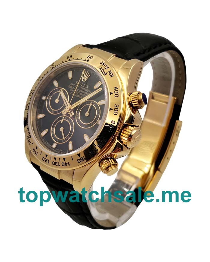 UK Swiss Made Rolex Daytona 116508 40 MM Black Dials Men Replica Watches