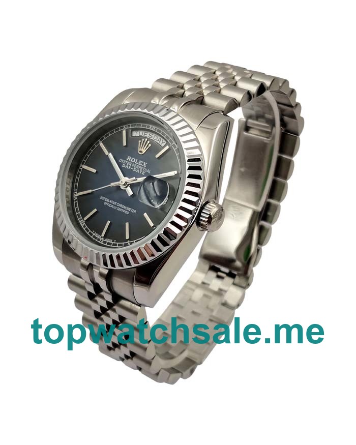 UK AAA Rolex Day-Date 118239 36 MM Blue Dials Men Replica Watches