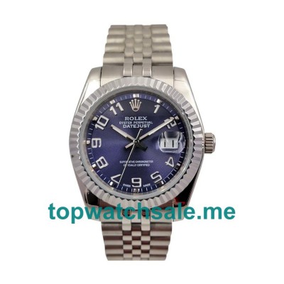 UK AAA Rolex Datejust 116234 36 MM Blue Dials Men Replica Watches