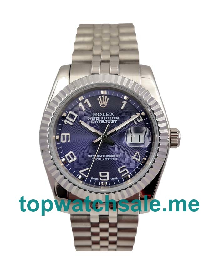 UK AAA Rolex Datejust 116234 36 MM Blue Dials Men Replica Watches