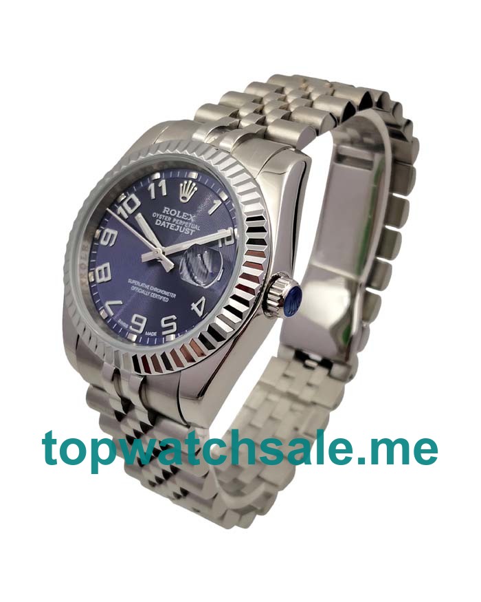 UK AAA Rolex Datejust 116234 36 MM Blue Dials Men Replica Watches