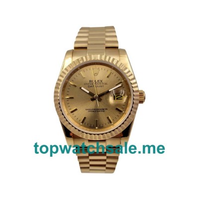 UK AAA Rolex Datejust 278278 36 MM Champagne Dials Men Replica Watches