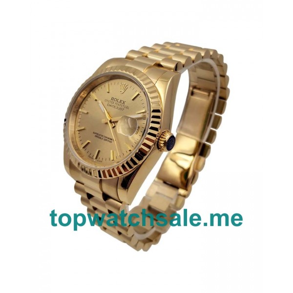 UK AAA Rolex Datejust 278278 36 MM Champagne Dials Men Replica Watches