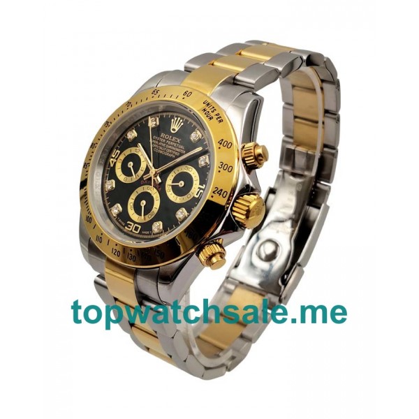 UK AAA Rolex Daytona 116523 40 MM Black Dials Men Replica Watches