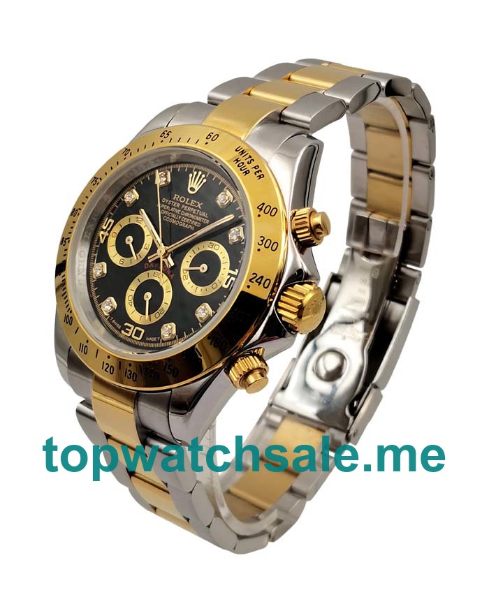 UK AAA Rolex Daytona 116523 40 MM Black Dials Men Replica Watches