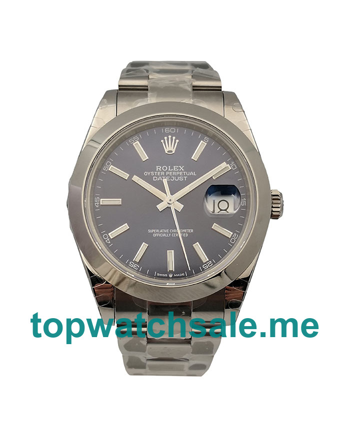UK Swiss Made Rolex Datejust 126300 41 MM Blue Dials Men Replica Watches