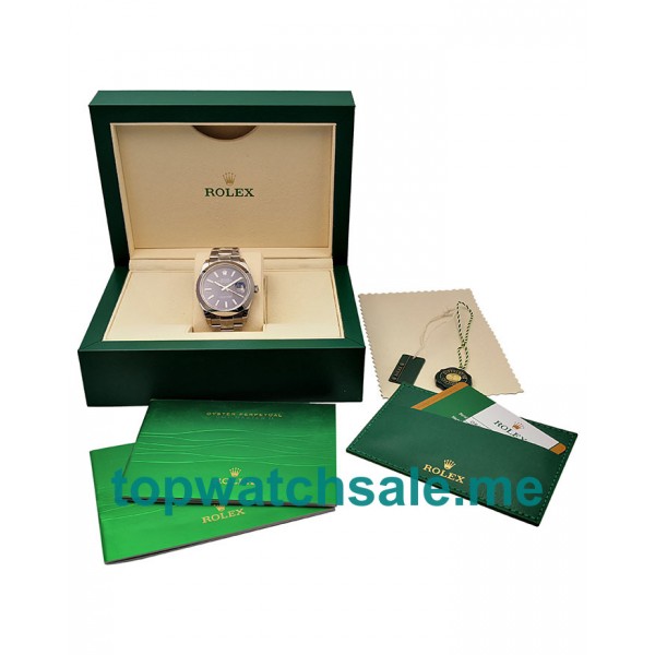 UK Swiss Made Rolex Datejust 126300 41 MM Blue Dials Men Replica Watches