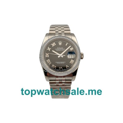 UK Swiss Made Rolex Datejust 116234 36 MM Black Dials Men Replica Watches