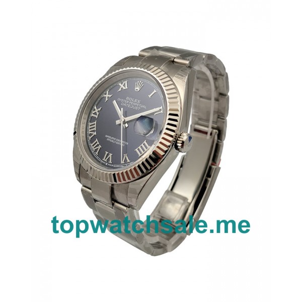 UK Swiss Made Rolex Datejust 126334 41 MM Blue Dials Men Replica Watches