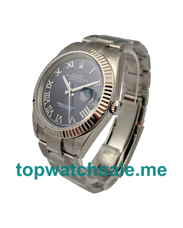 UK Swiss Made Rolex Datejust 126334 41 MM Blue Dials Men Replica Watches