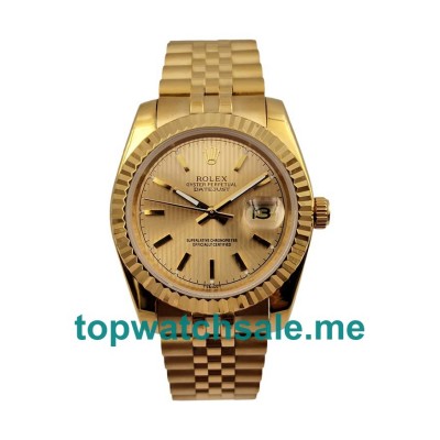 UK AAA Rolex Datejust 178278 31 MM Champagne Dials Unisex Replica Watches