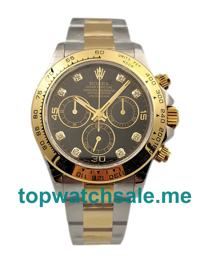 UK Swiss Made Rolex Daytona 116503 49 MM Black Dials Men Replica Watches