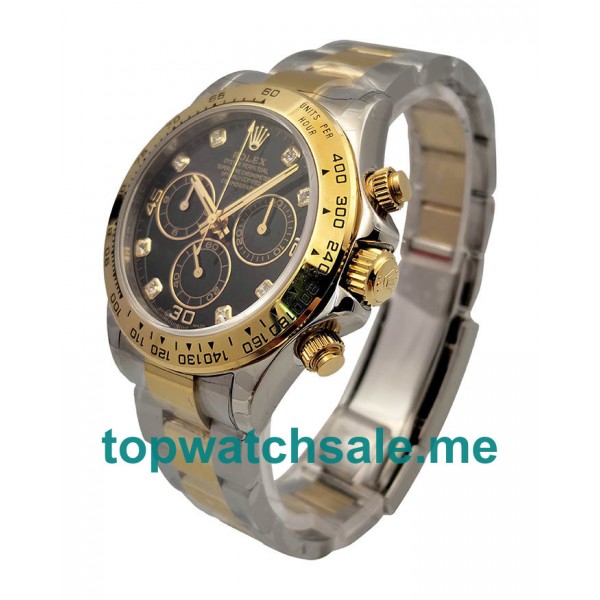 UK Swiss Made Rolex Daytona 116503 49 MM Black Dials Men Replica Watches