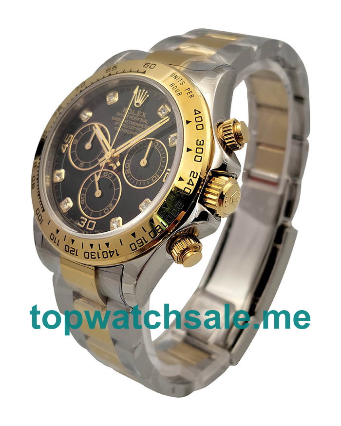 UK Swiss Made Rolex Daytona 116503 49 MM Black Dials Men Replica Watches