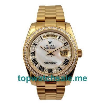 UK AAA Rolex Day-Date 118388 36 MM Mother-Of-Pearl Dials Men Replica Watches