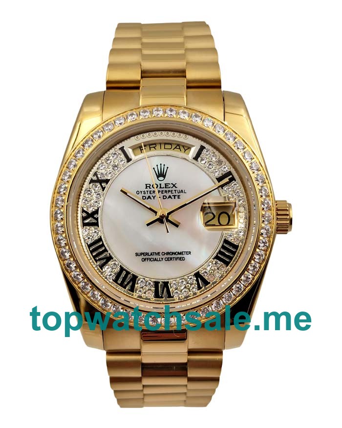 UK AAA Rolex Day-Date 118388 36 MM Mother-Of-Pearl Dials Men Replica Watches