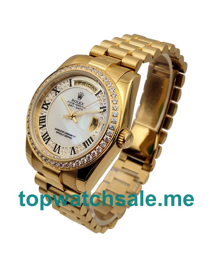 UK AAA Rolex Day-Date 118388 36 MM Mother-Of-Pearl Dials Men Replica Watches