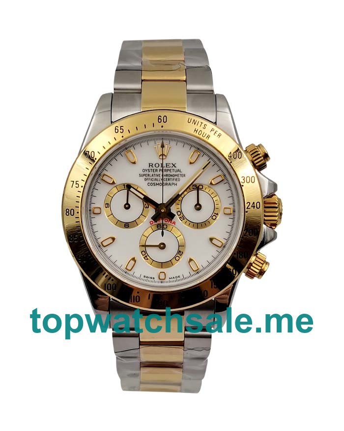 UK Swiss Made Rolex Daytona 116523 40 MM White Dials Men Replica Watches