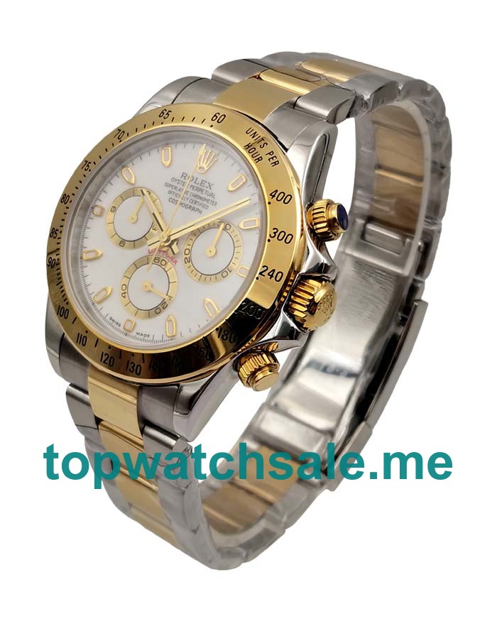 UK Swiss Made Rolex Daytona 116523 40 MM White Dials Men Replica Watches